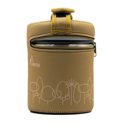 [4033901002] TERMO ALIMENTOS A.INOX. 1.00L + 2 R.ALIM. FUNDA BOSQUE - LAKEN